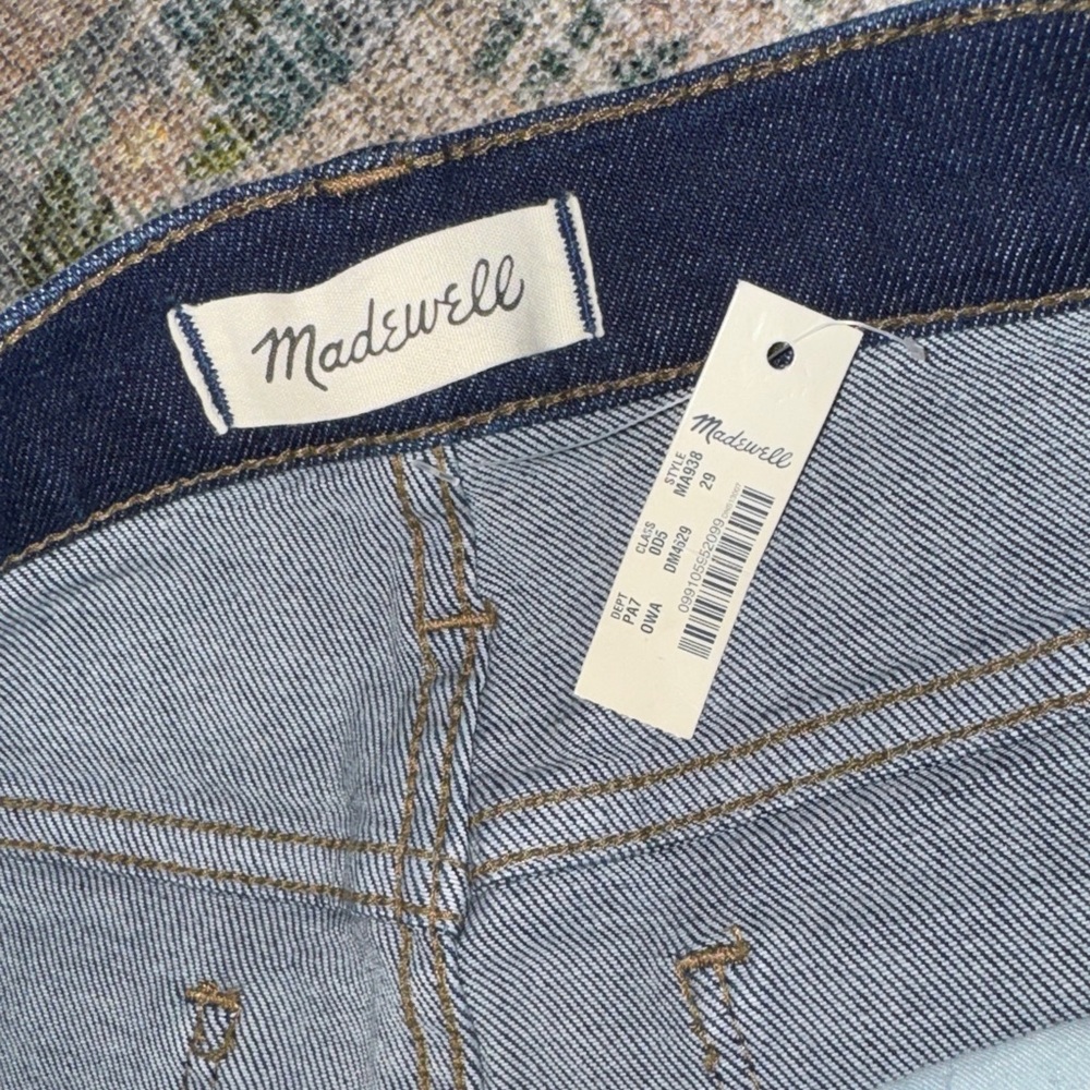 Madewell Dark Blue Women's 9” Mid-Rise Skinny Jeans Size 29 NWT - Picture 2 of 8